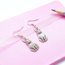 Load image into Gallery viewer, Rabbit Earrings Silver
