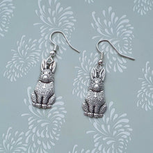 Load image into Gallery viewer, Rabbit Earrings Silver
