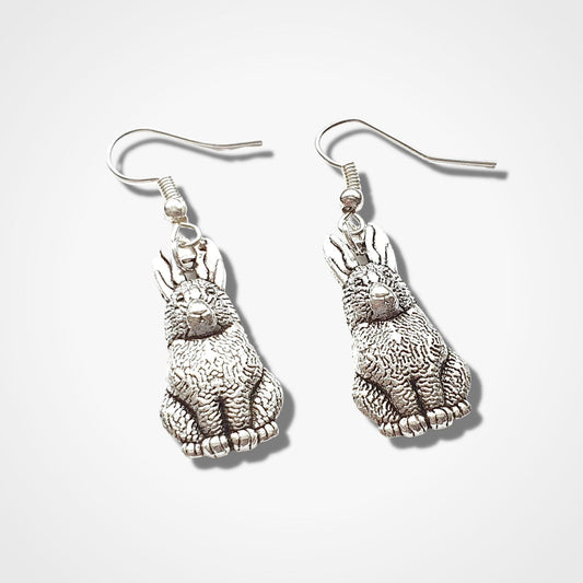 Rabbit Earrings Silver