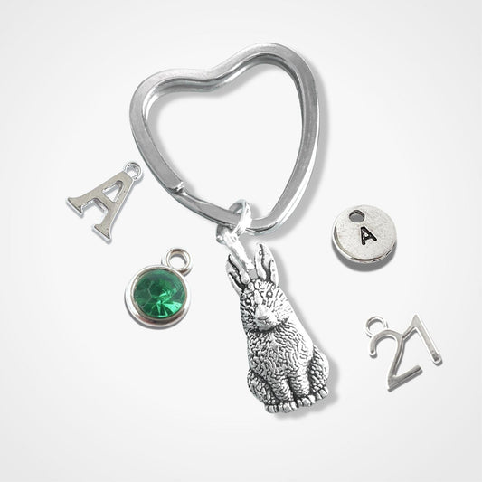 Rabbit Keyring Silver
