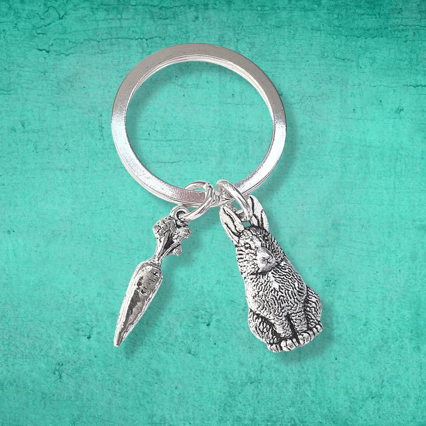 Rabbit Keyring Silver