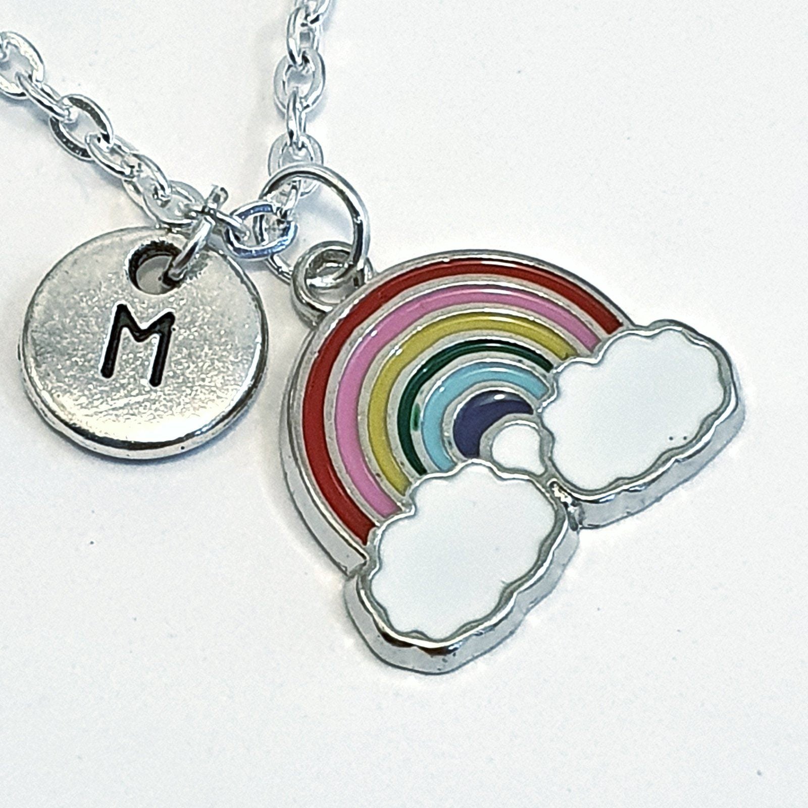 Rainbow Necklace Silver