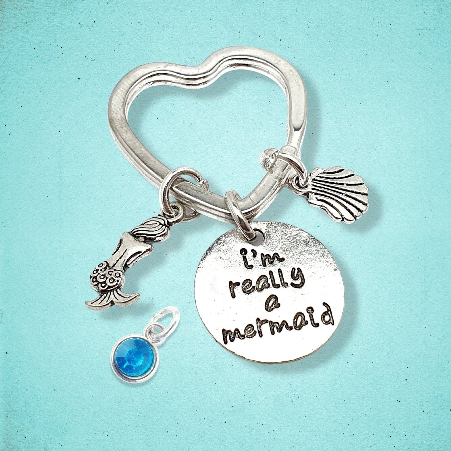 Really Mermaid Keyring Silver