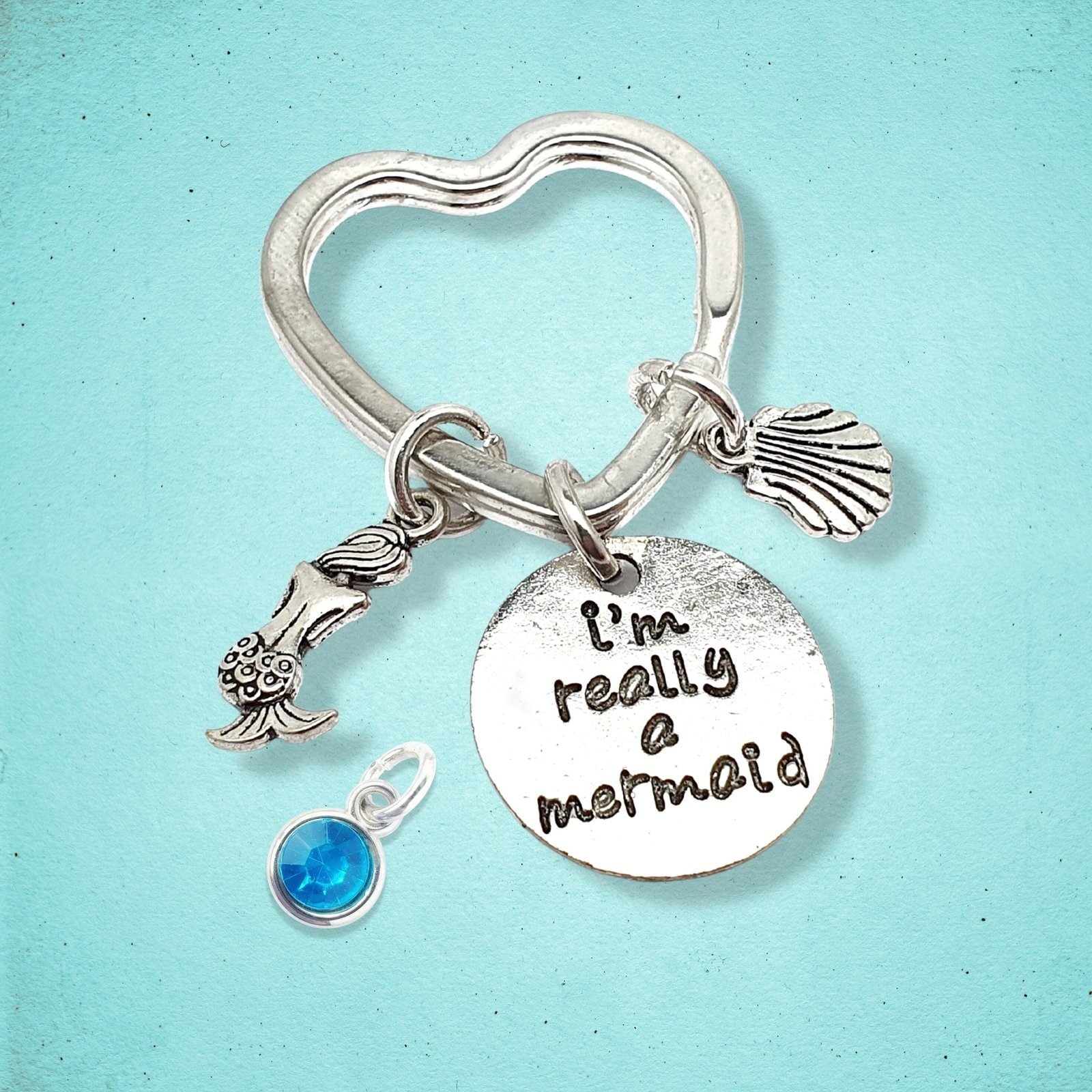 Really Mermaid Keyring Silver