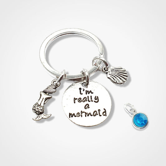 Really Mermaid Keyring Silver