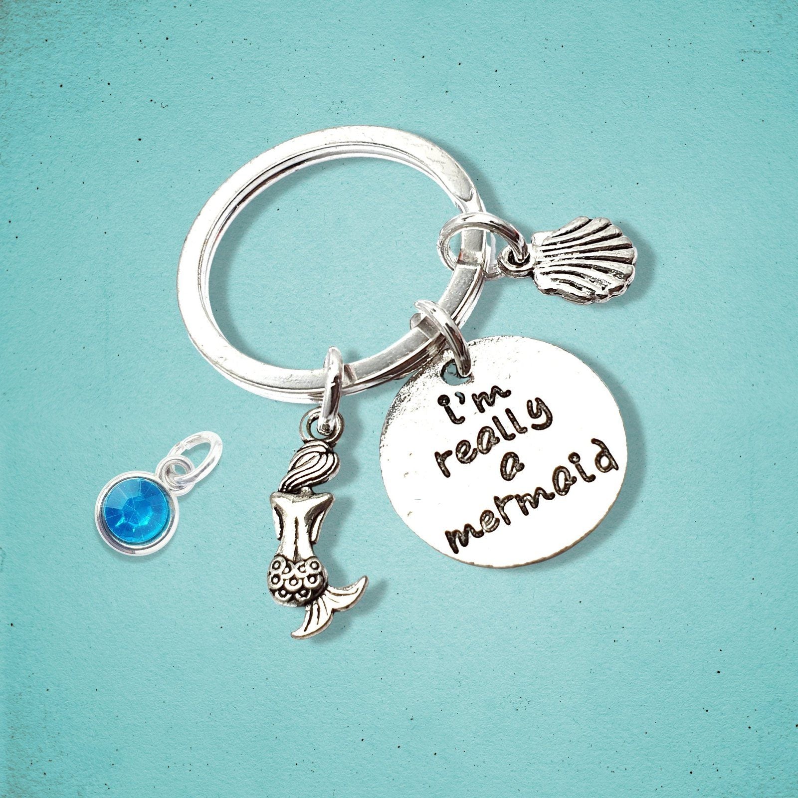 Really Mermaid Keyring Silver