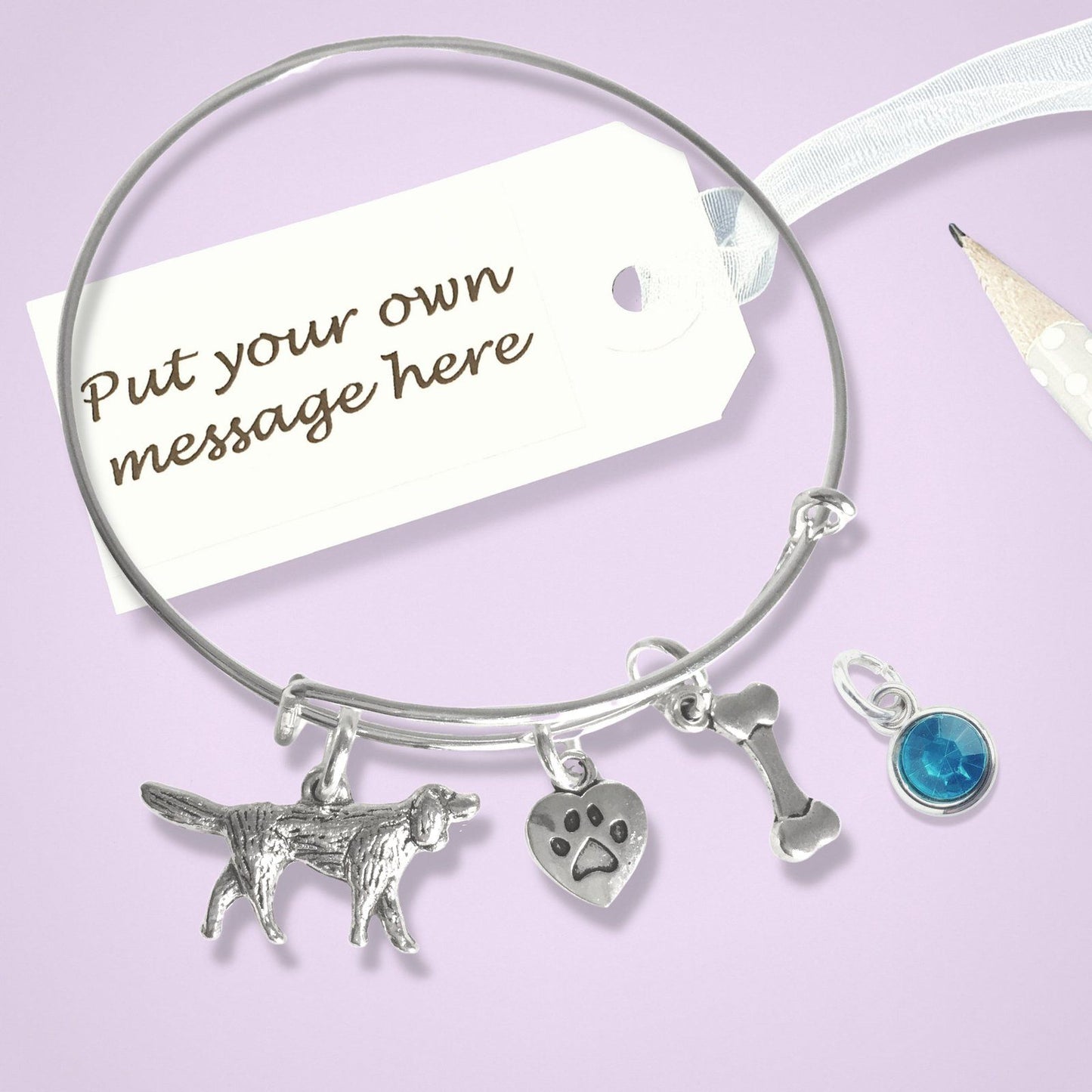 Retriever Bangle Silver