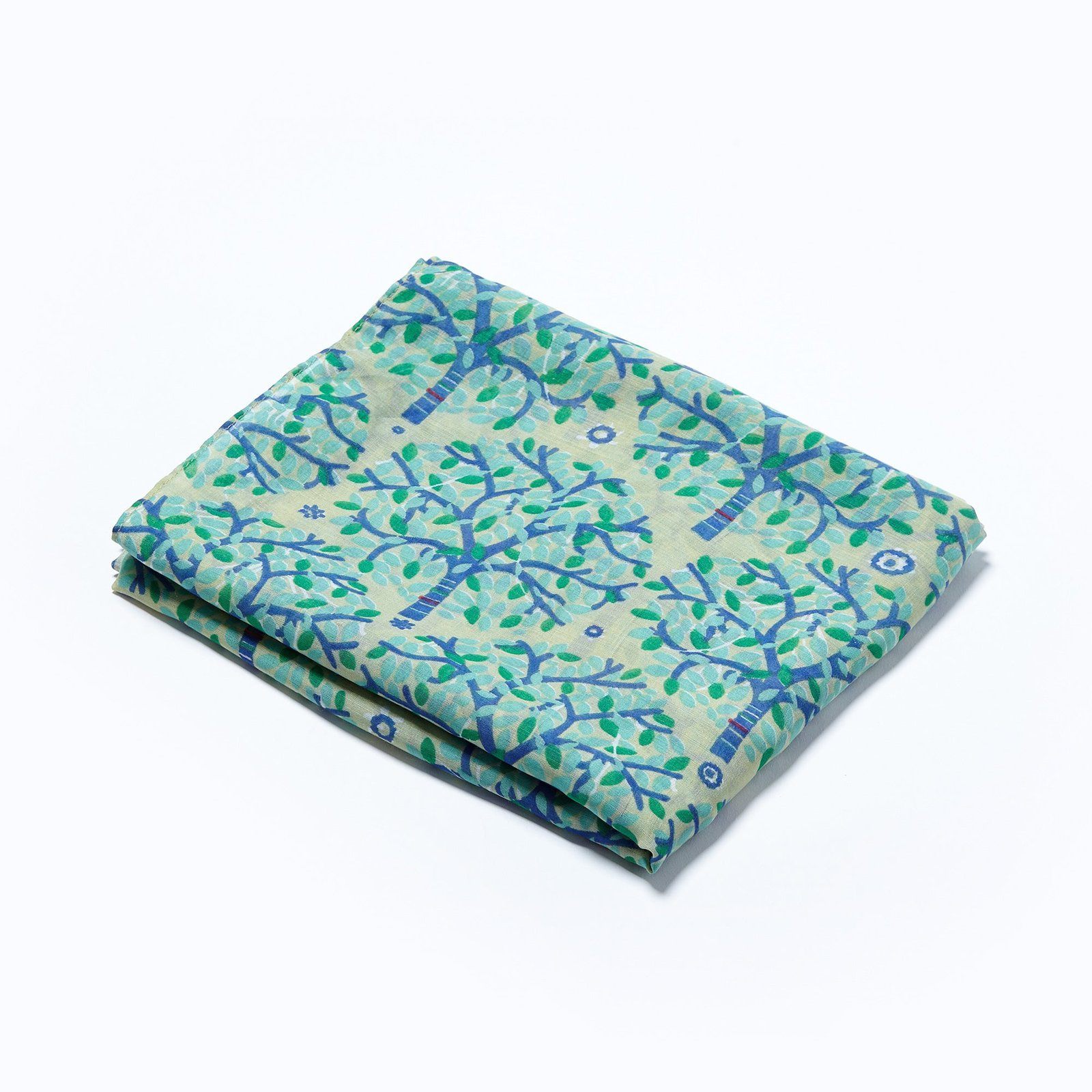 Ribbon Tree Scarf Green
