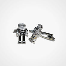 Load image into Gallery viewer, Robot Cufflinks Silver
