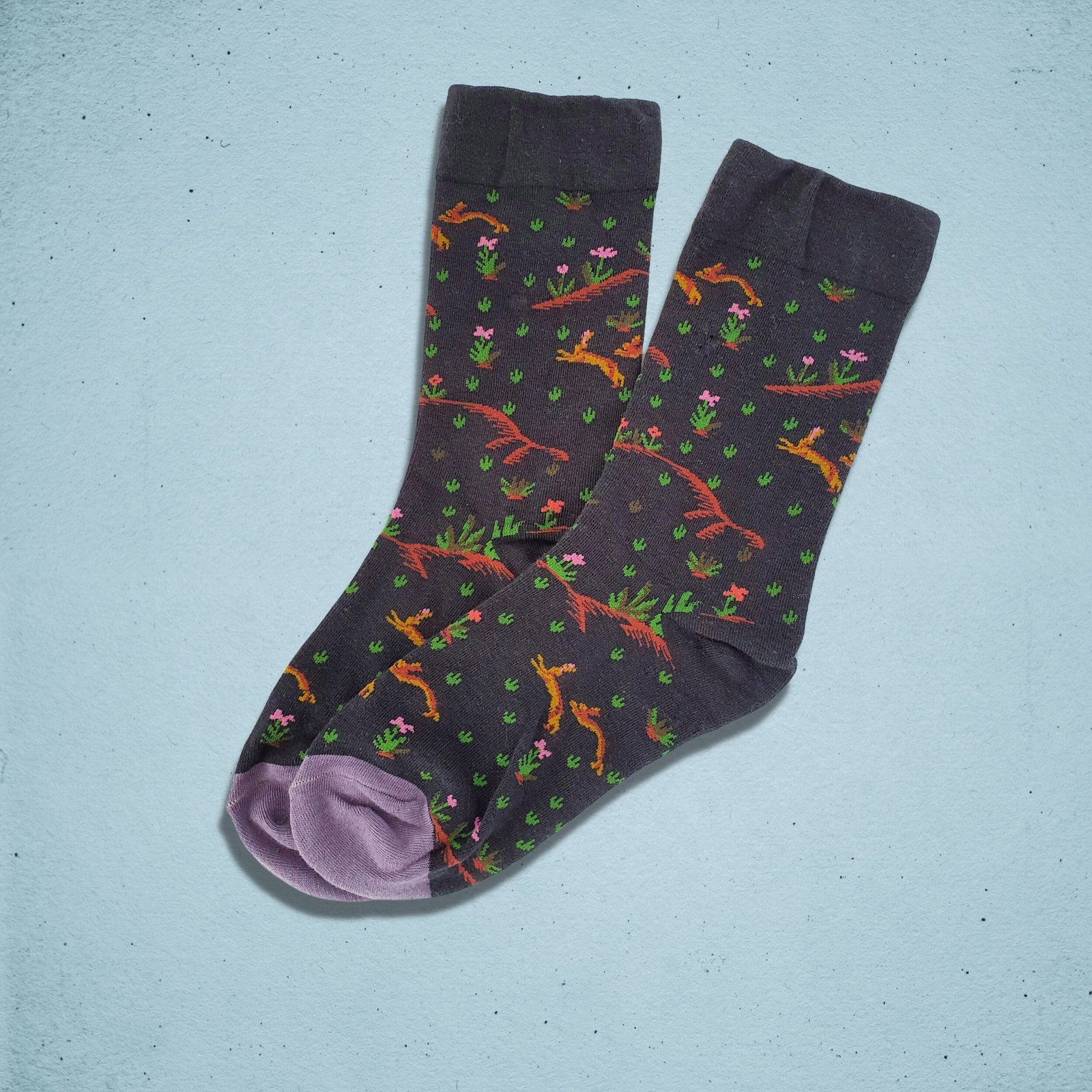 Running Rabbits Socks Dark Blue