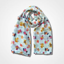 Load image into Gallery viewer, Scotty Dog Scarf Aqua
