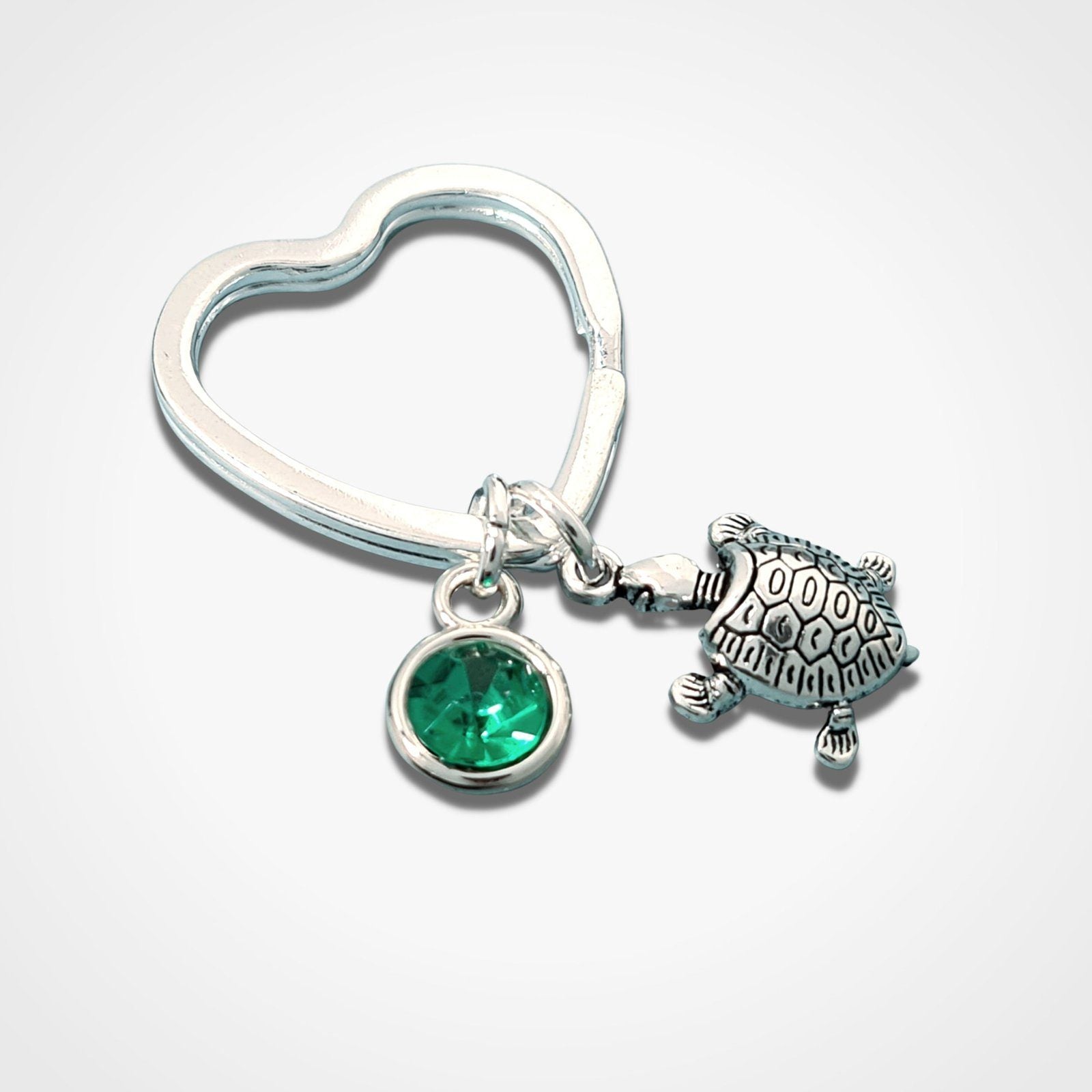 Sea Turtle Keyring Silver
