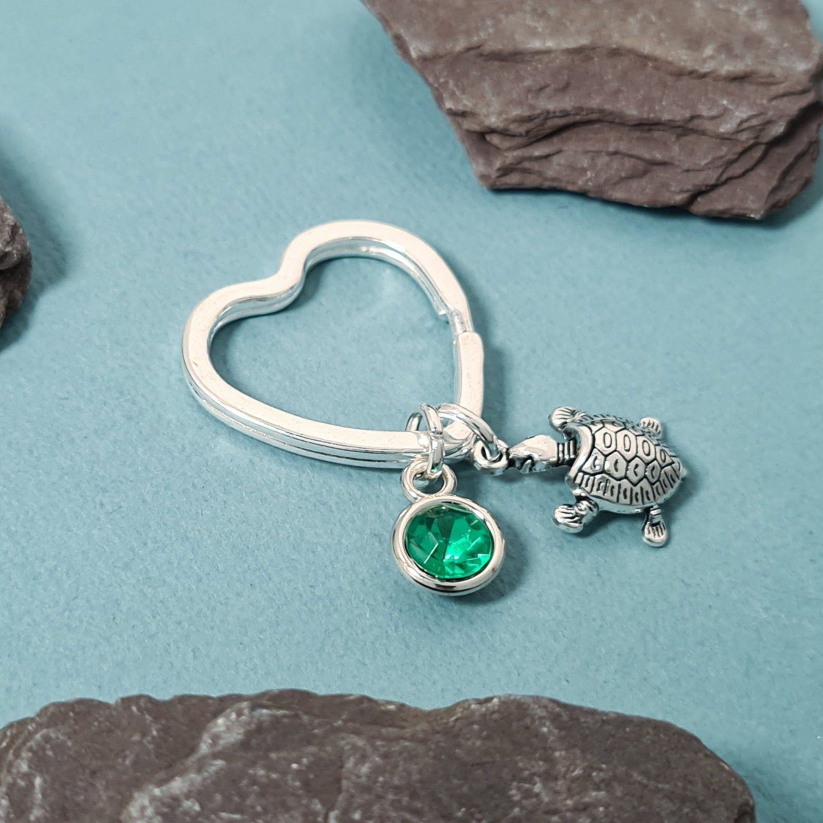 Sea Turtle Keyring Silver