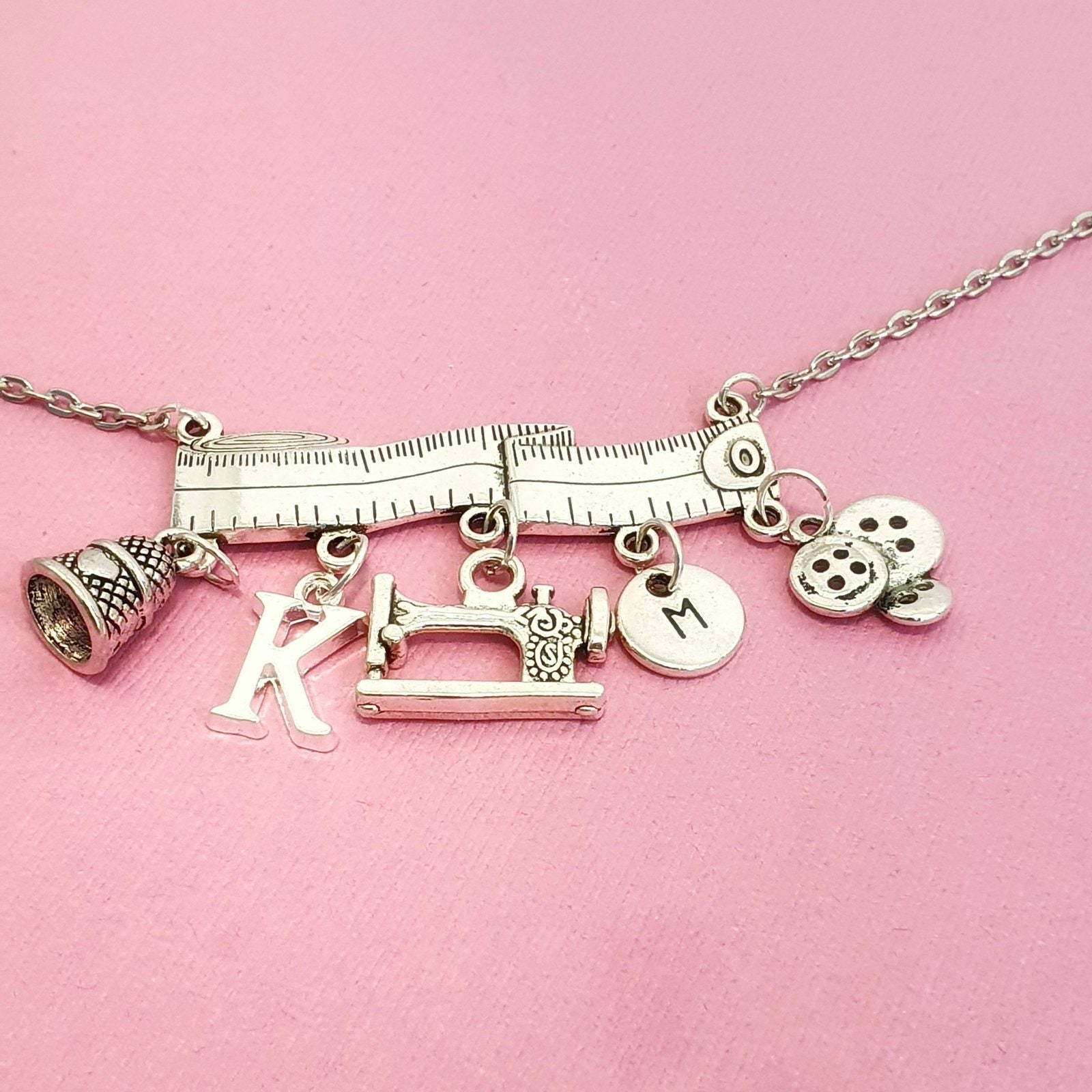 Seamstress Necklace Silver