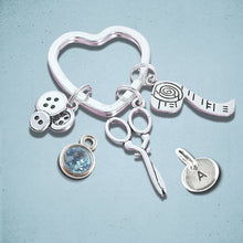 Load image into Gallery viewer, Sewing Keyring Silver
