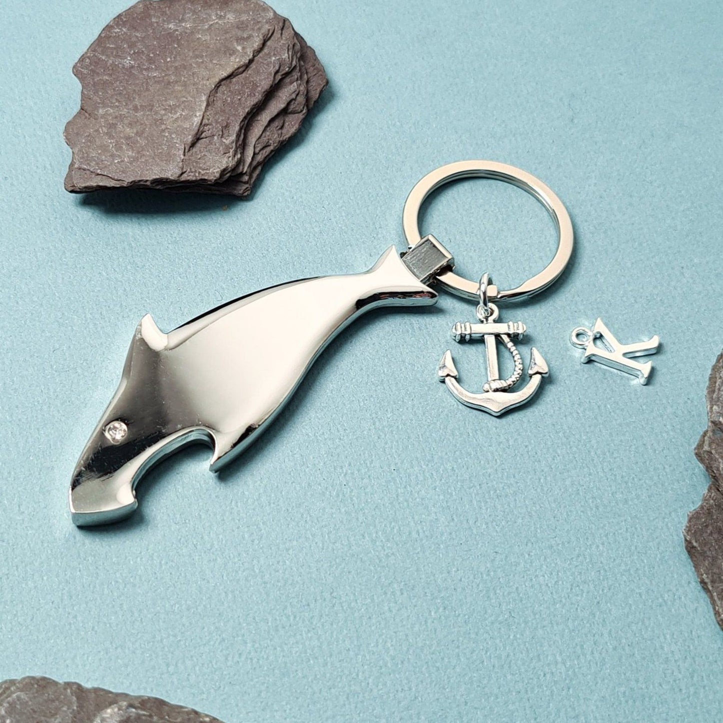 Shark Bottle Opener Keyring