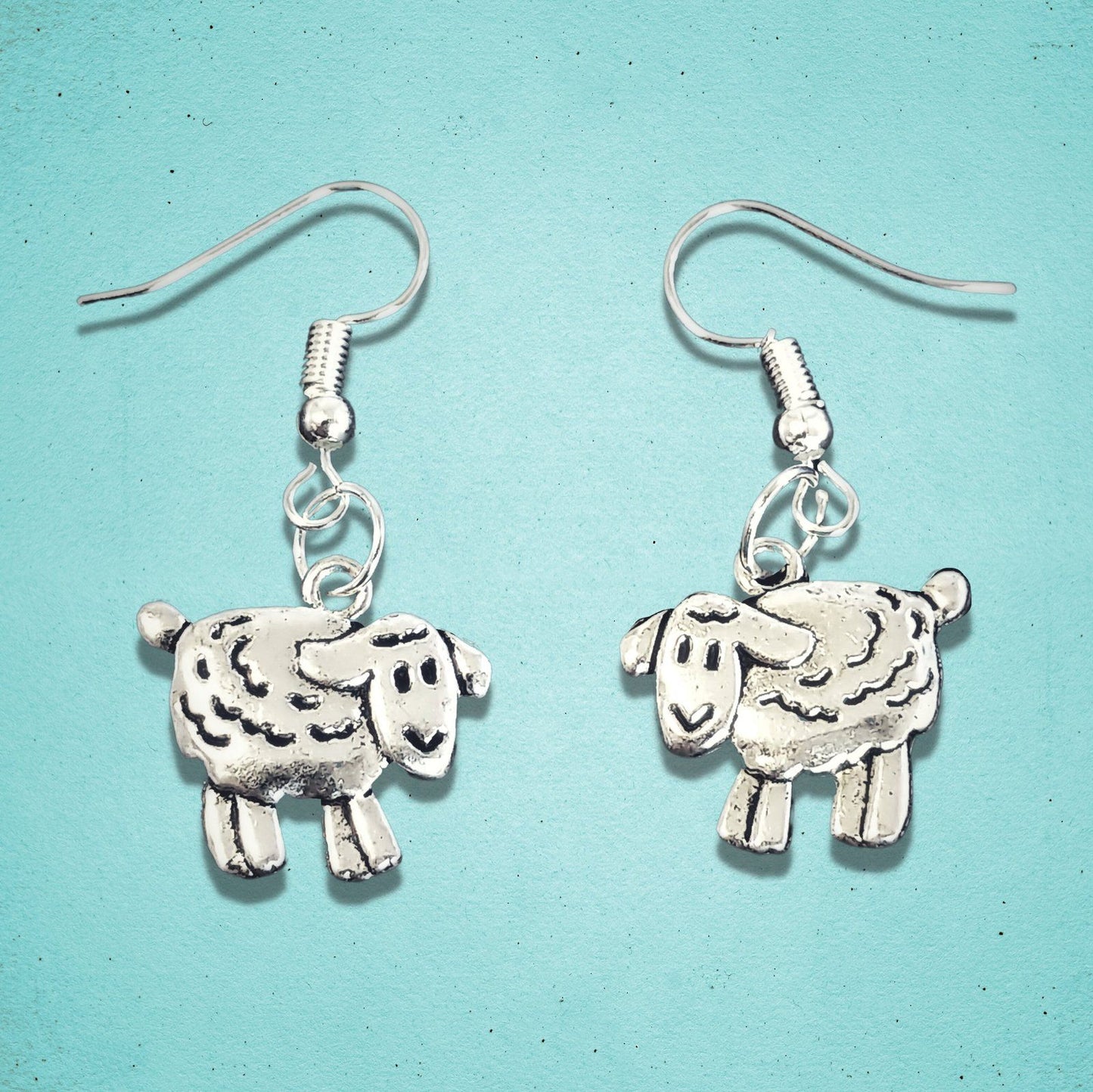 Sheep Earrings Silver