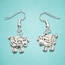Load image into Gallery viewer, Sheep Earrings Silver
