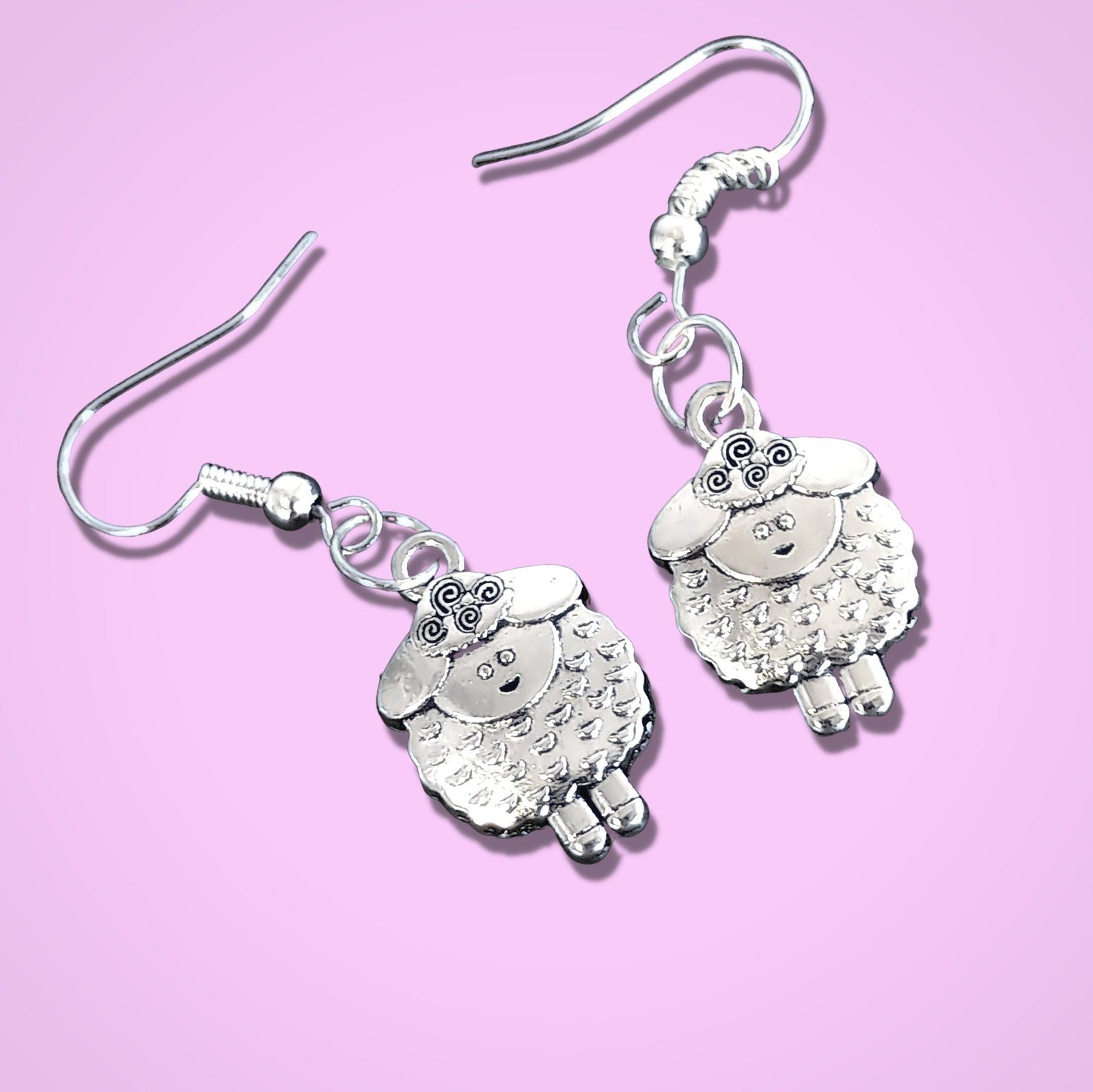 Sheep Earrings Silver Juliet English