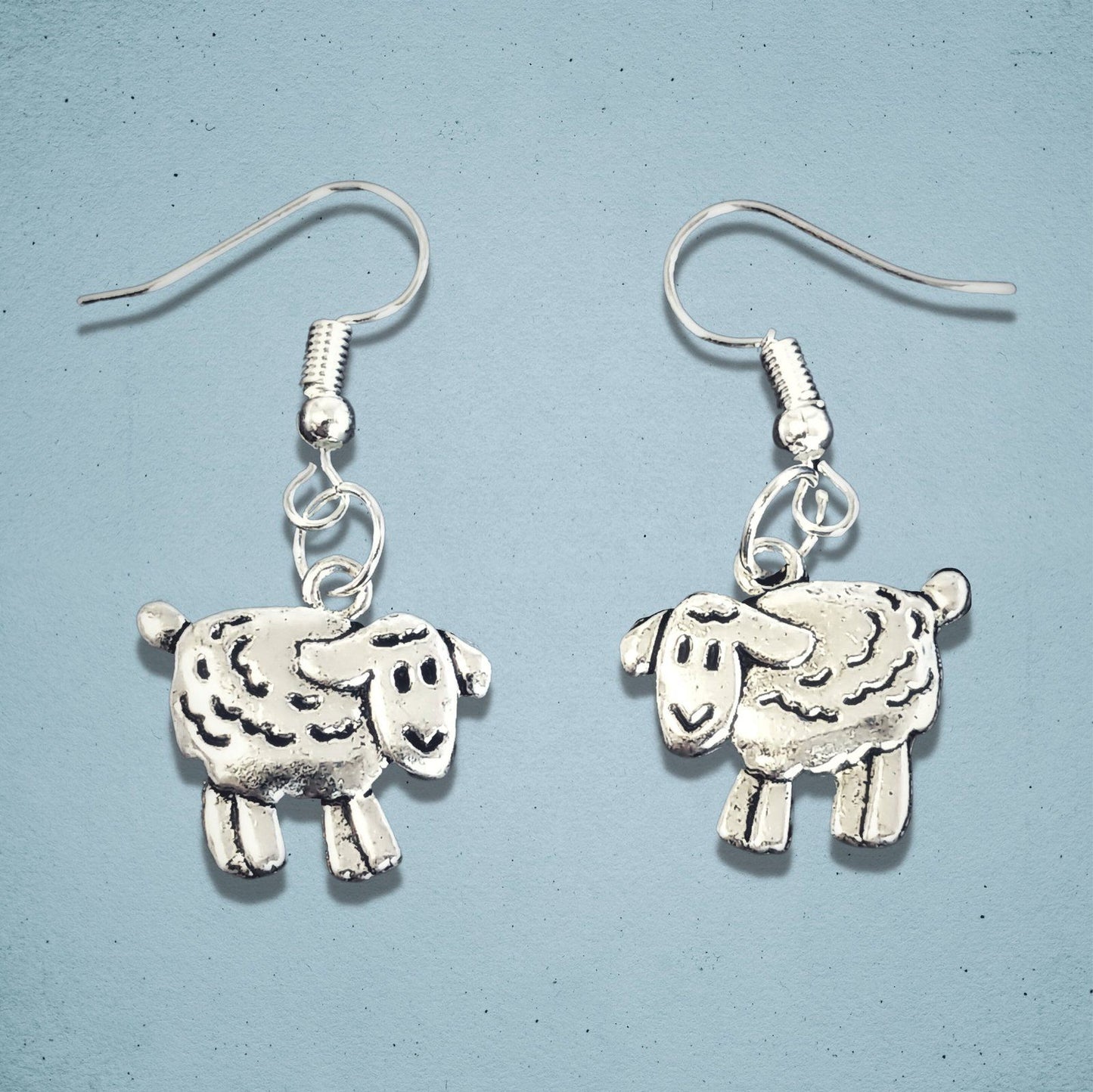 Sheep Earrings Silver