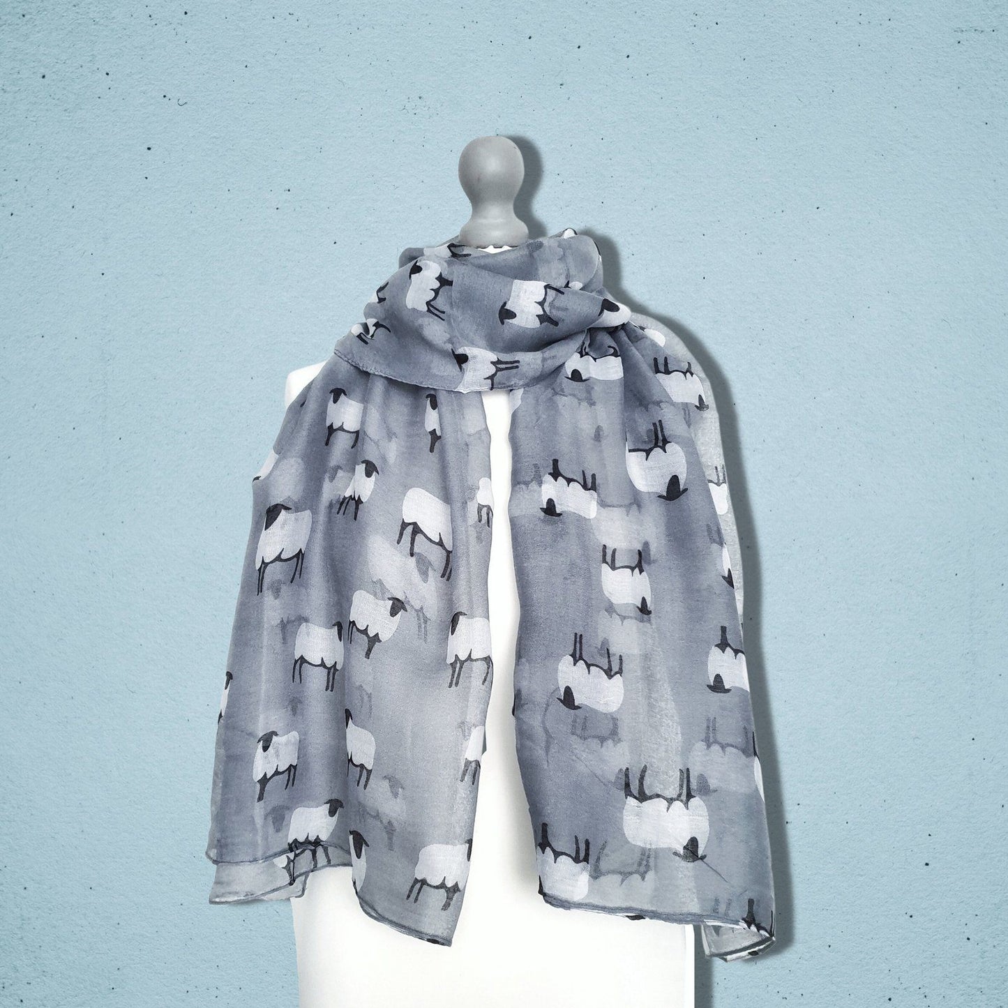 Sheep Scarf Grey