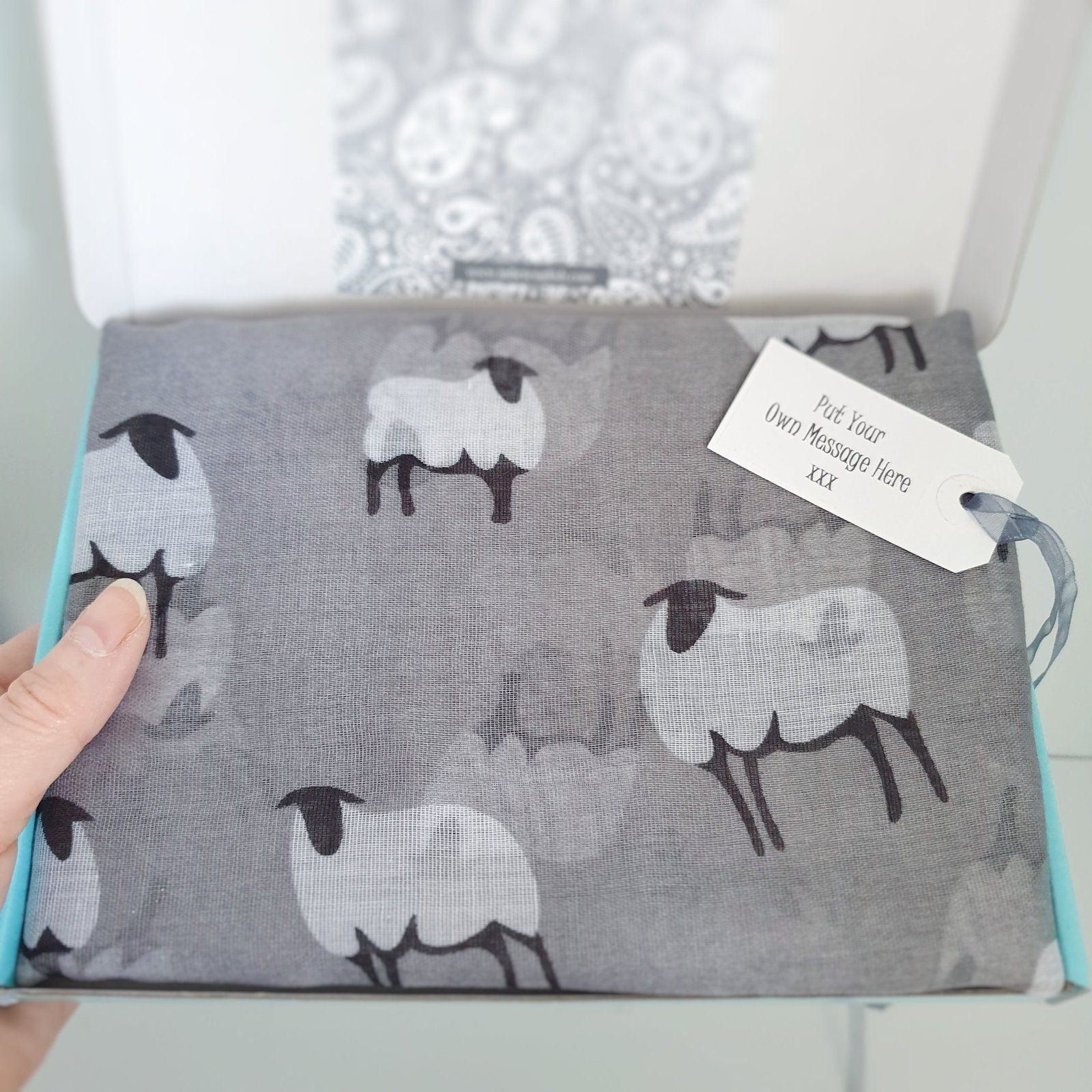 Sheep Scarf Grey