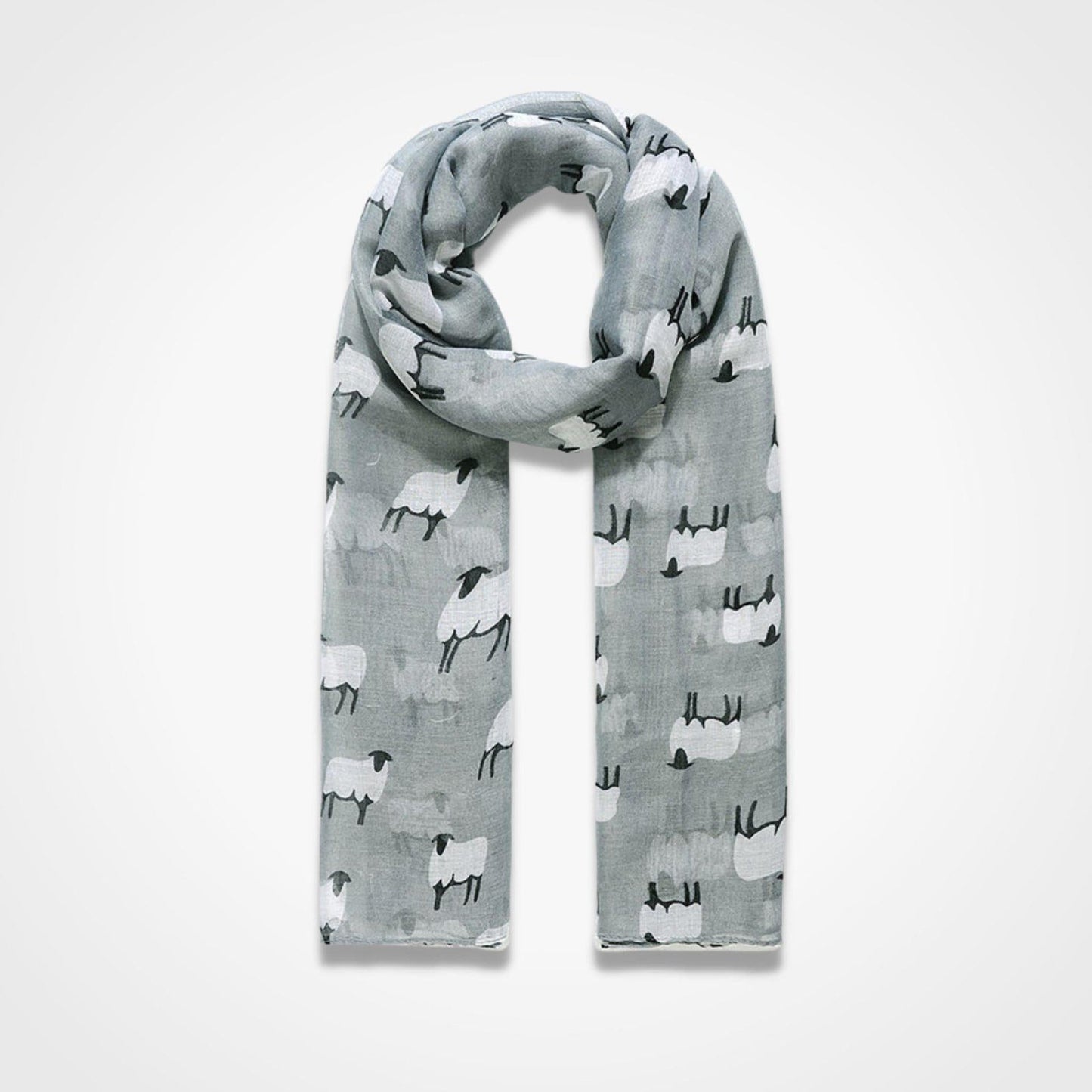 Sheep Scarf Grey