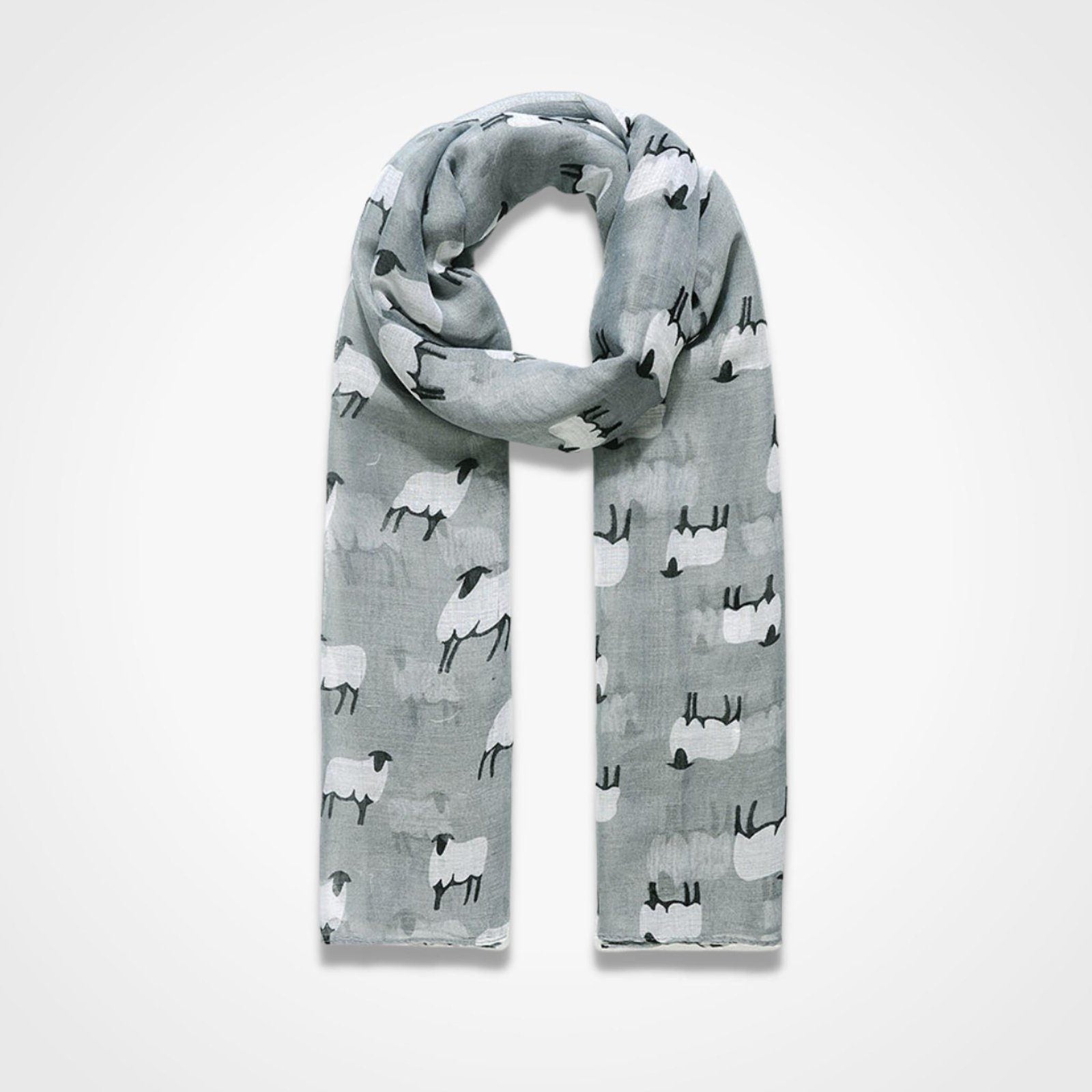 Sheep Scarf Grey