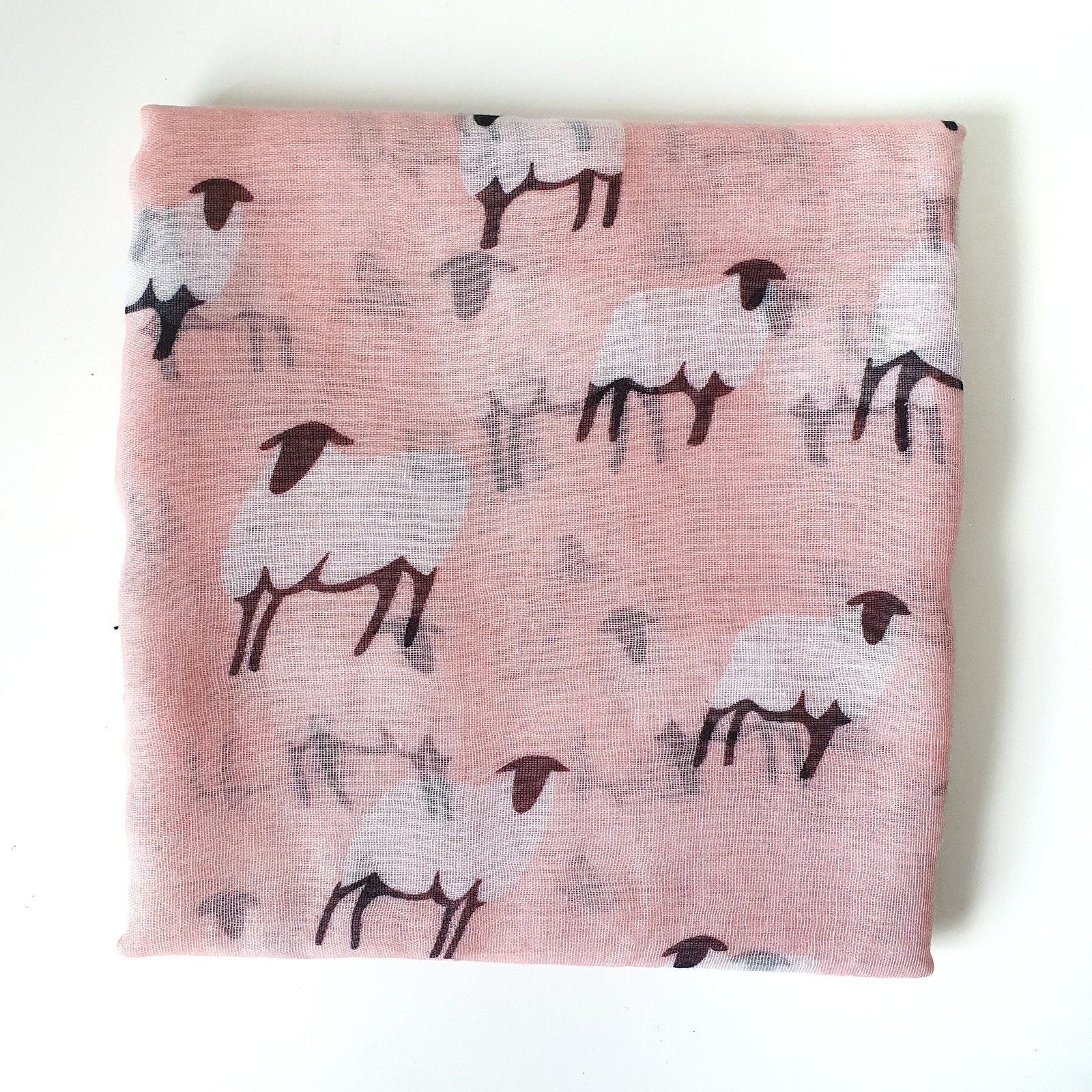 Sheep Scarf Light Pink
