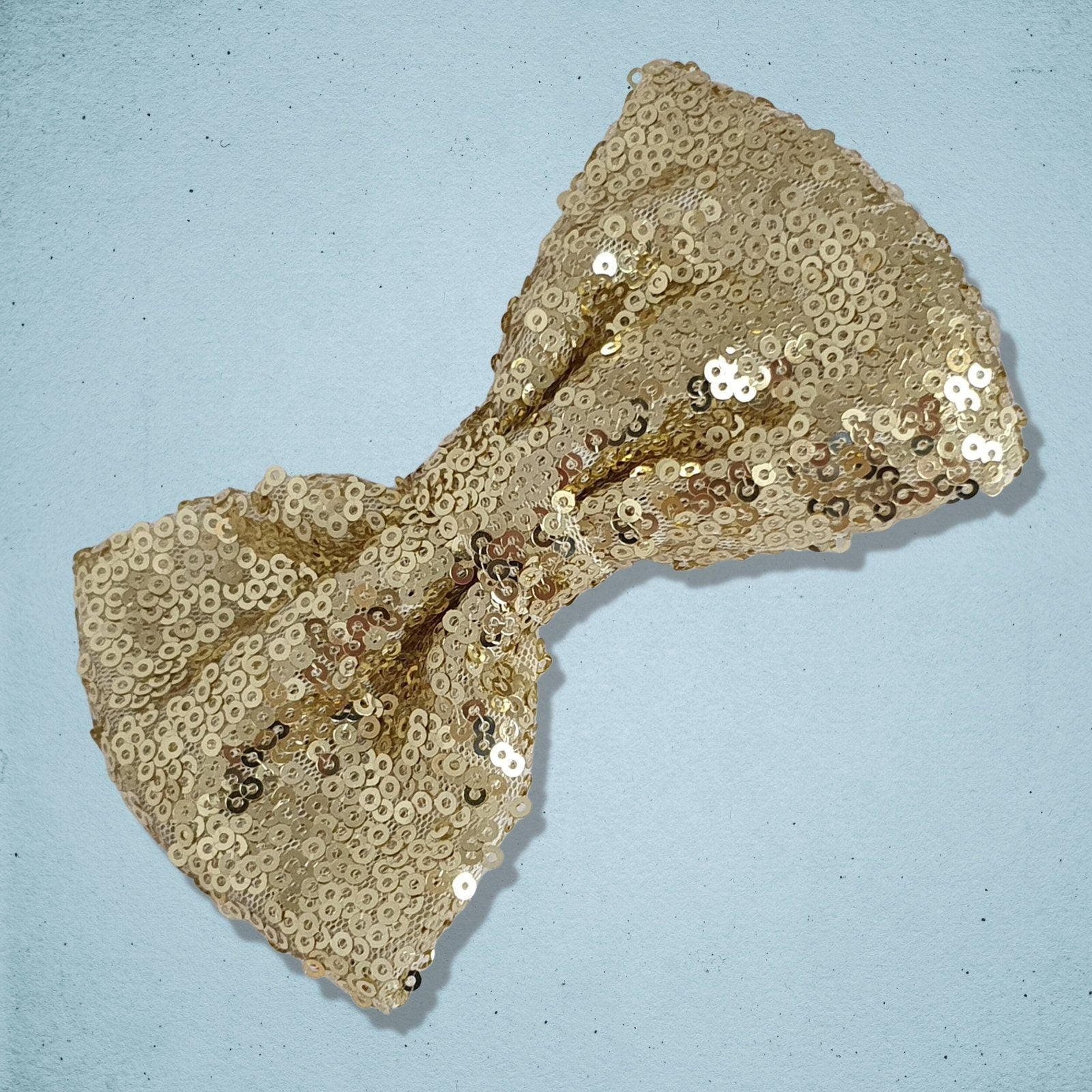 Sparkly Dog Bow Tie Gold