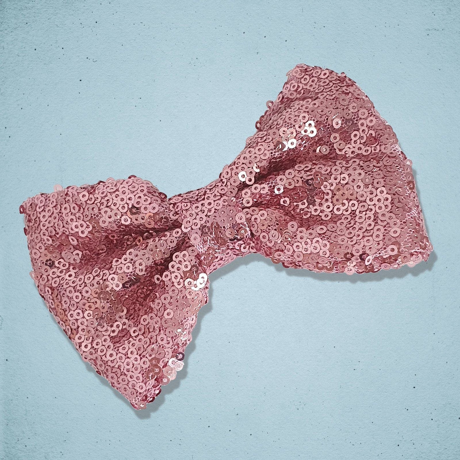 Sparkly Dog Bow Tie Pink
