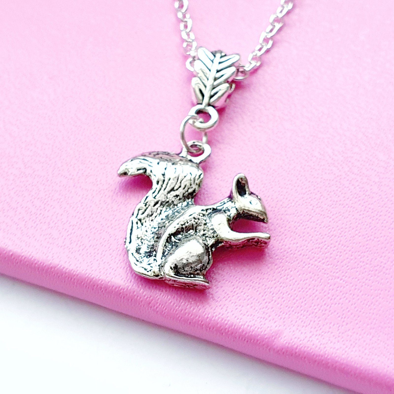 Squirrel Necklace Silver