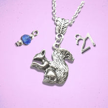 Load image into Gallery viewer, Squirrel Necklace Silver
