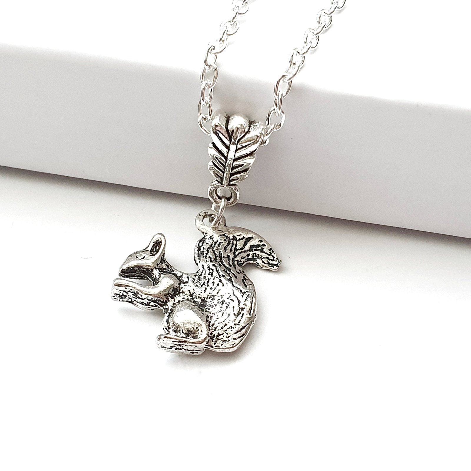 Squirrel Necklace Silver