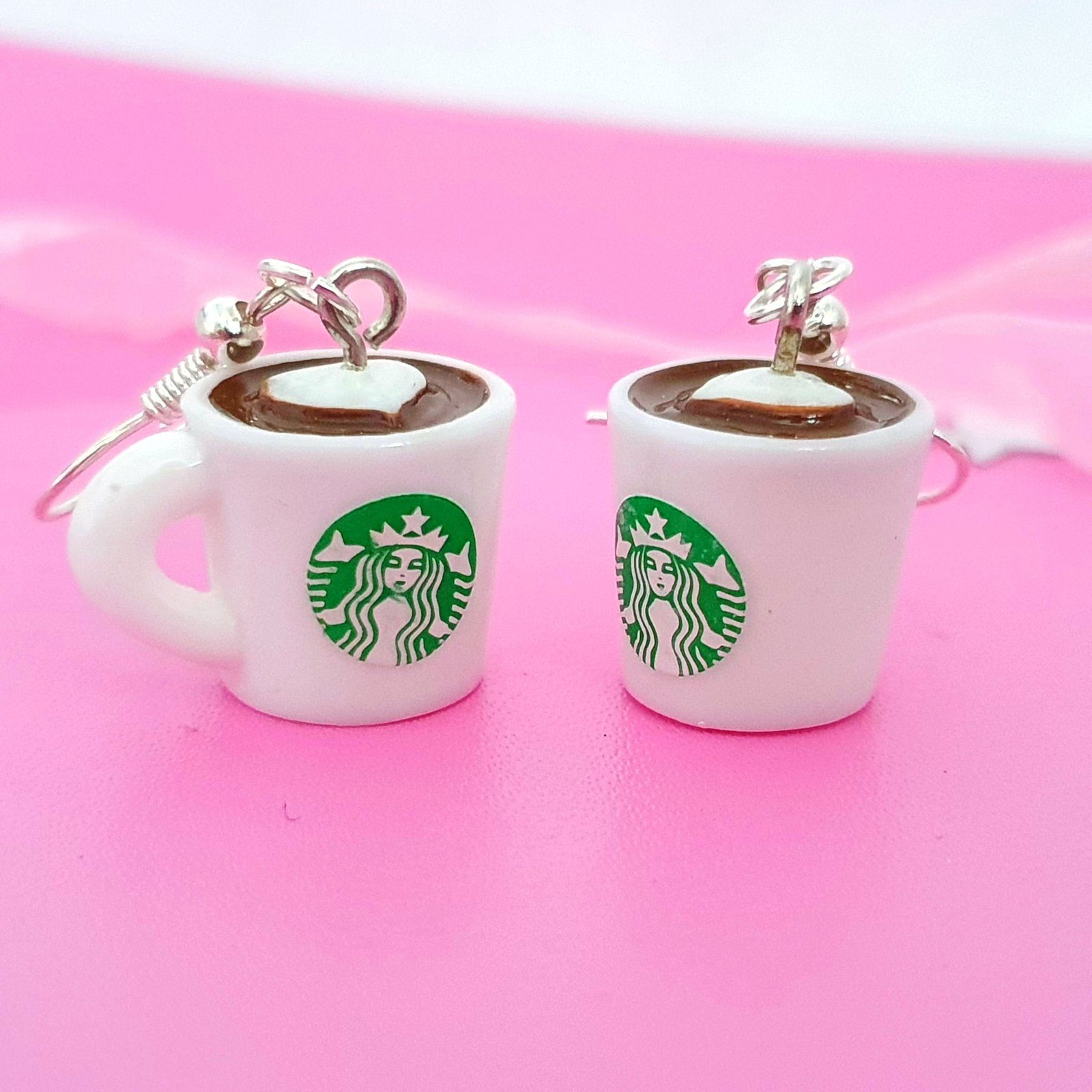 Starbucks Coffee Cup Earrings Resin