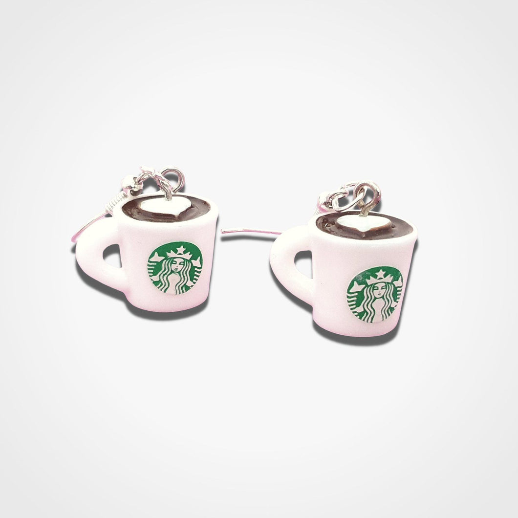 Starbucks Coffee Cup Earrings Resin
