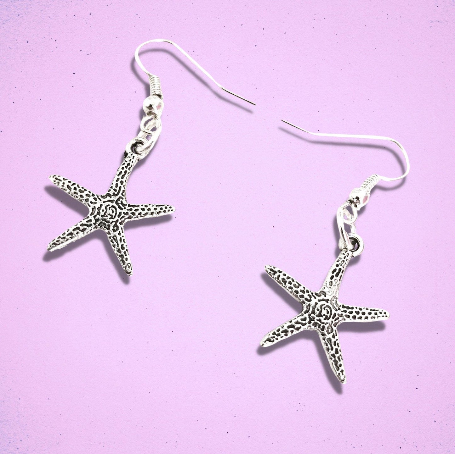 Starfish Earrings Silver