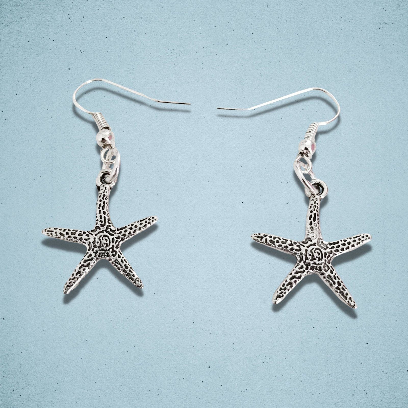 Starfish Earrings Silver