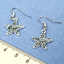 Load image into Gallery viewer, Starfish Earrings Silver
