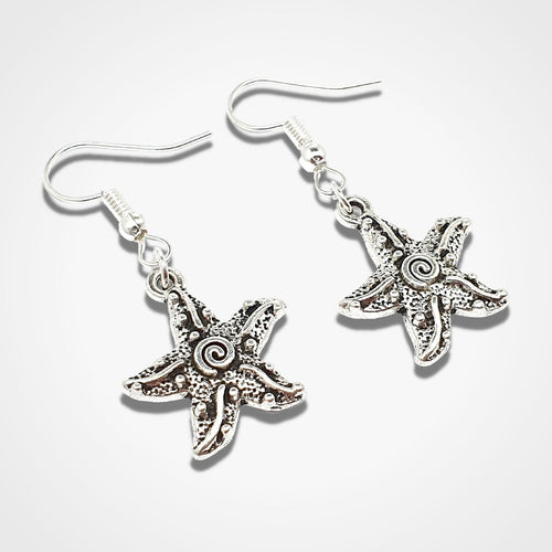 Starfish Earrings Silver