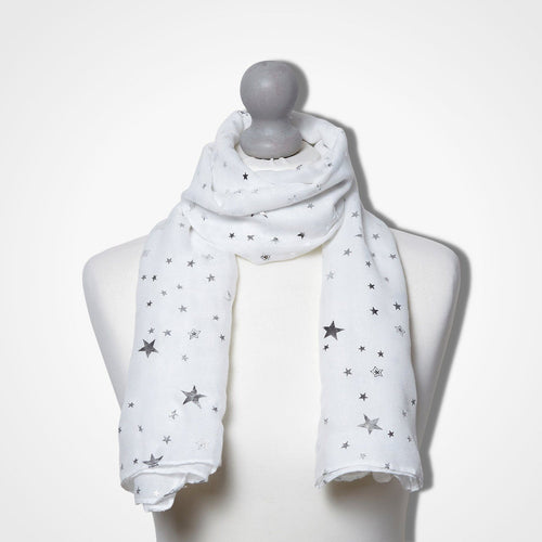 Starry Scarf White