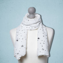 Load image into Gallery viewer, Starry Scarf White
