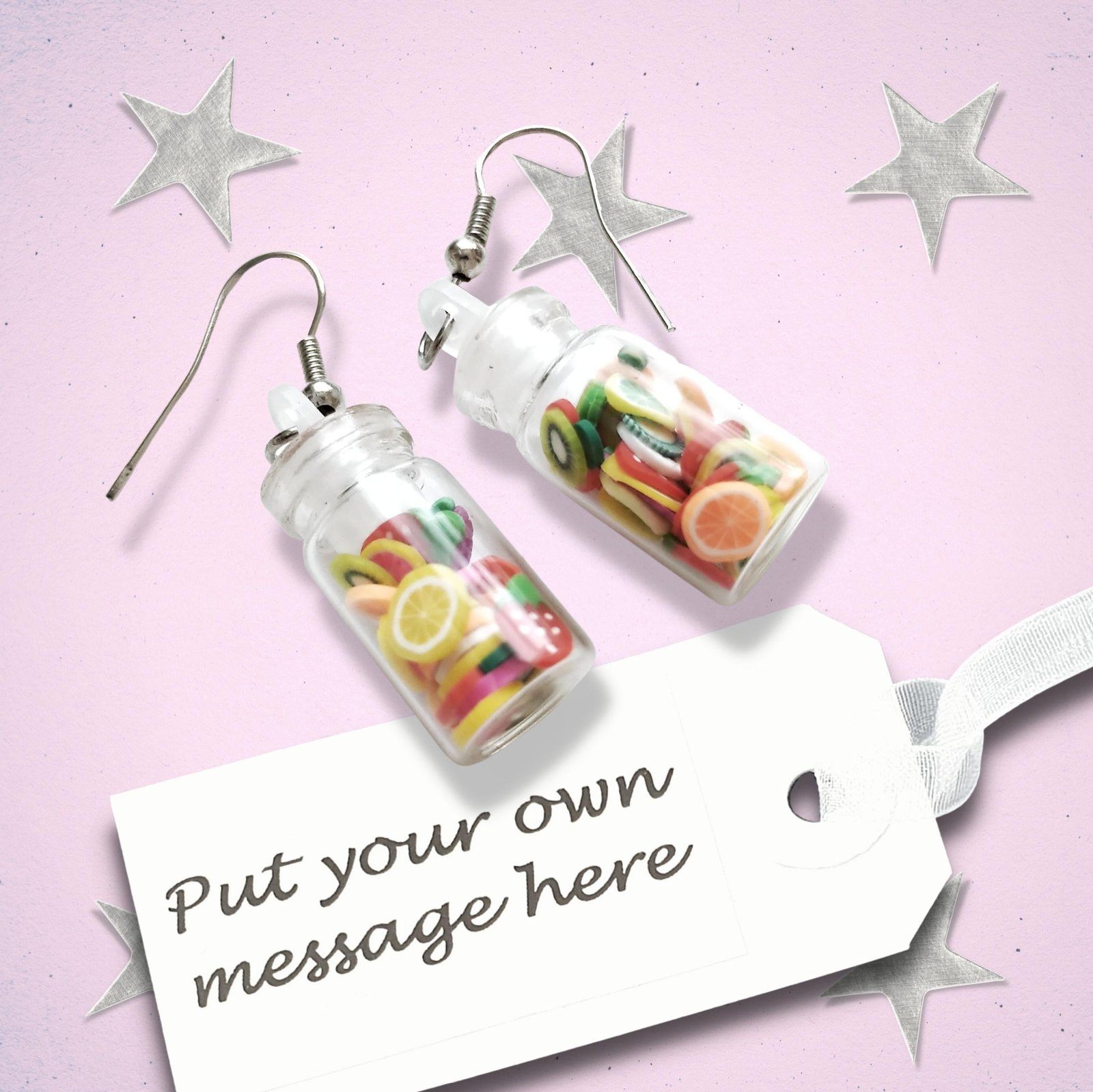Sweet Jar Earrings Silver