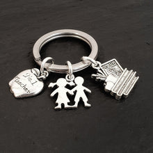 Load image into Gallery viewer, Teacher Keyring Silver
