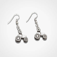 Load image into Gallery viewer, Tractor Earrings Silver
