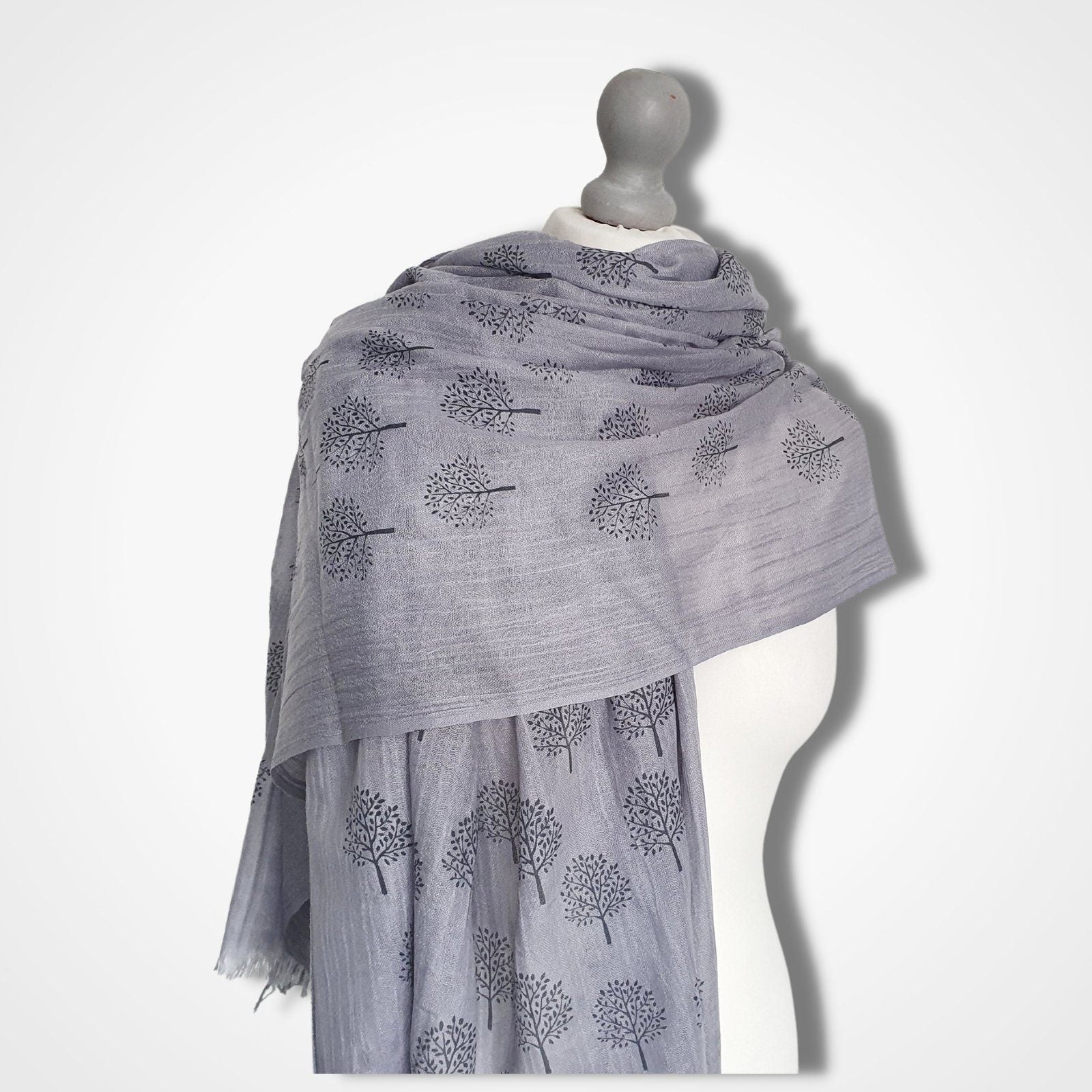 Tree Scarf Grey