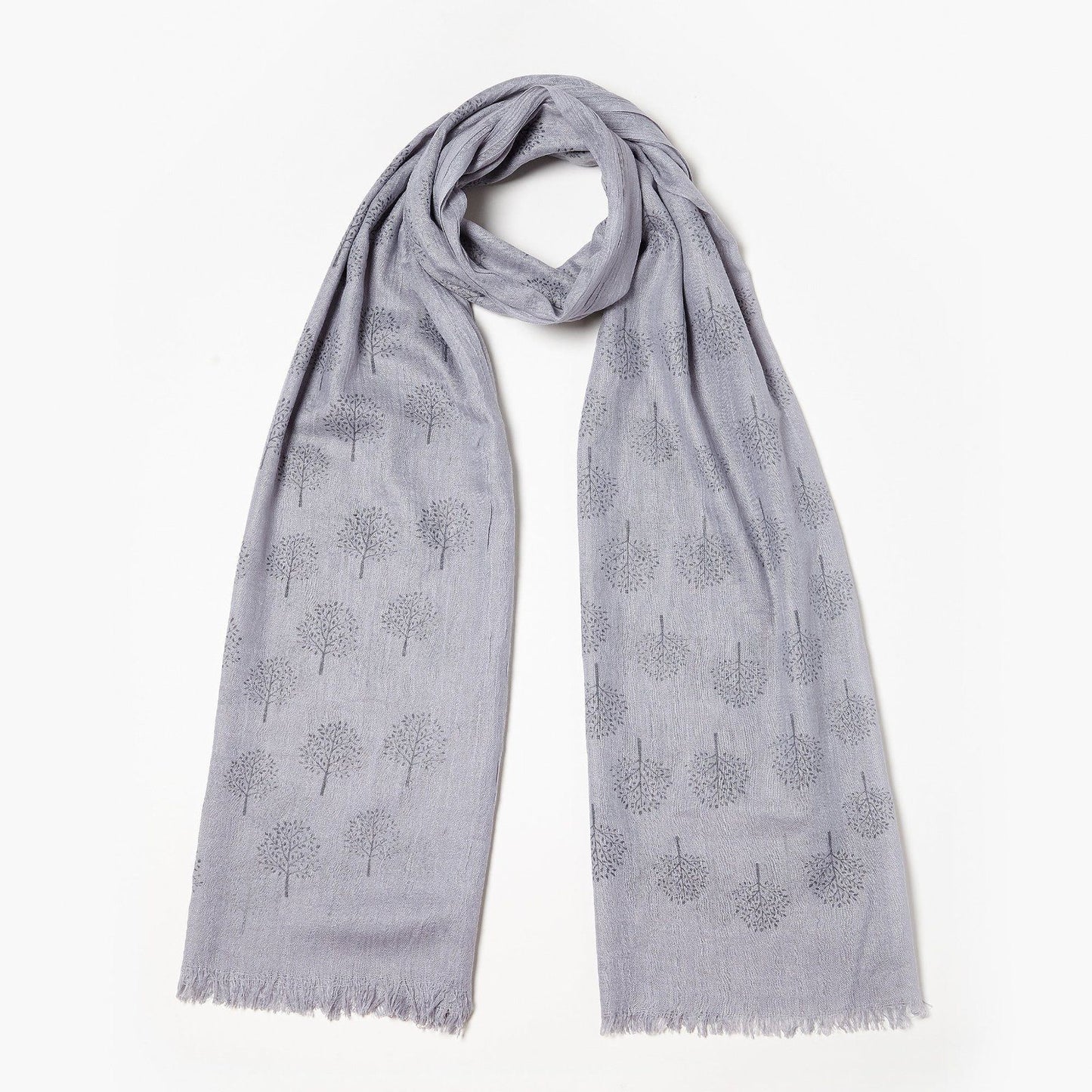 Tree Scarf Grey