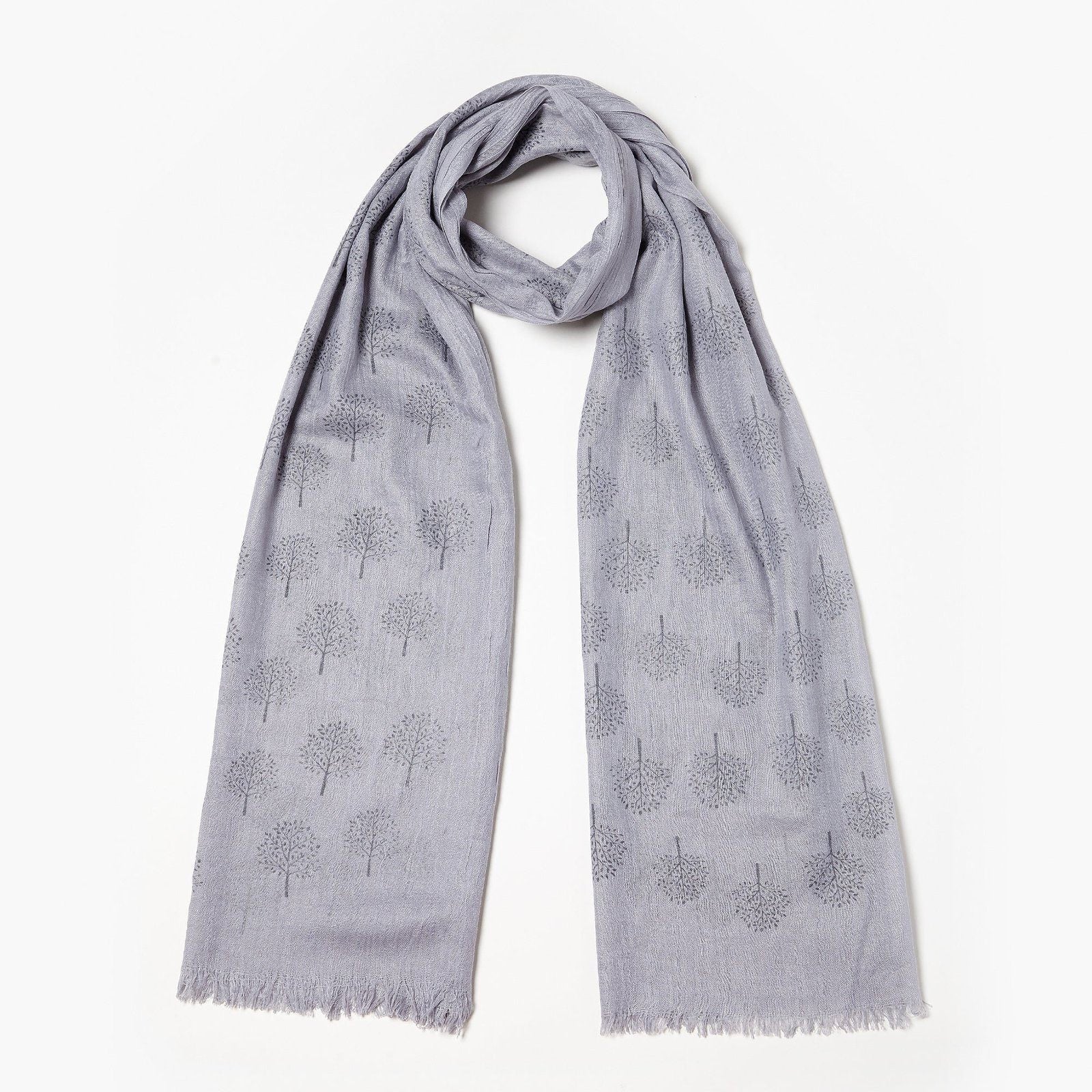 Tree Scarf Grey
