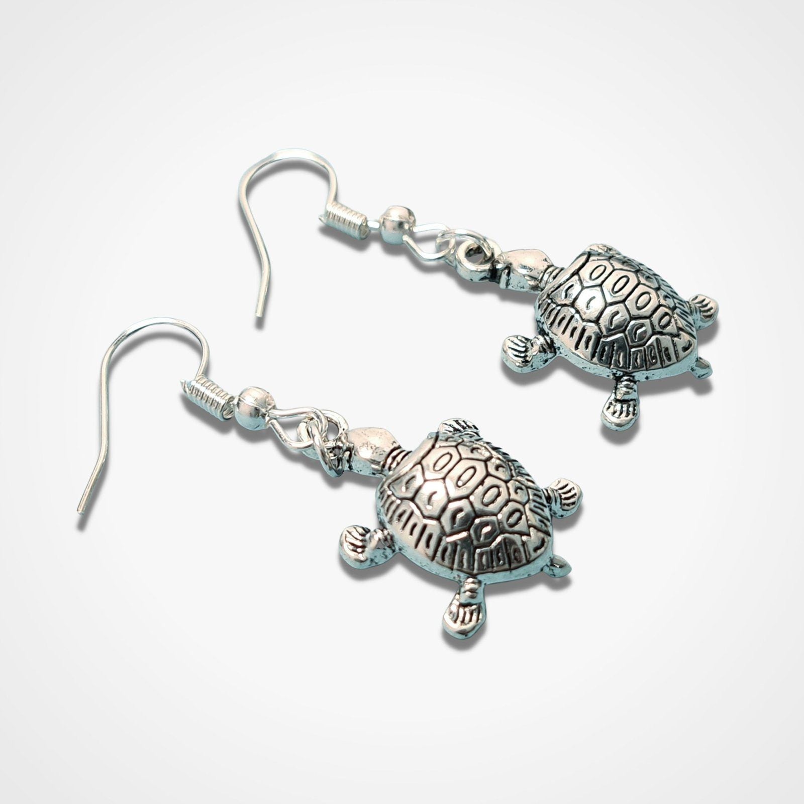 Turtle Earrings Silver