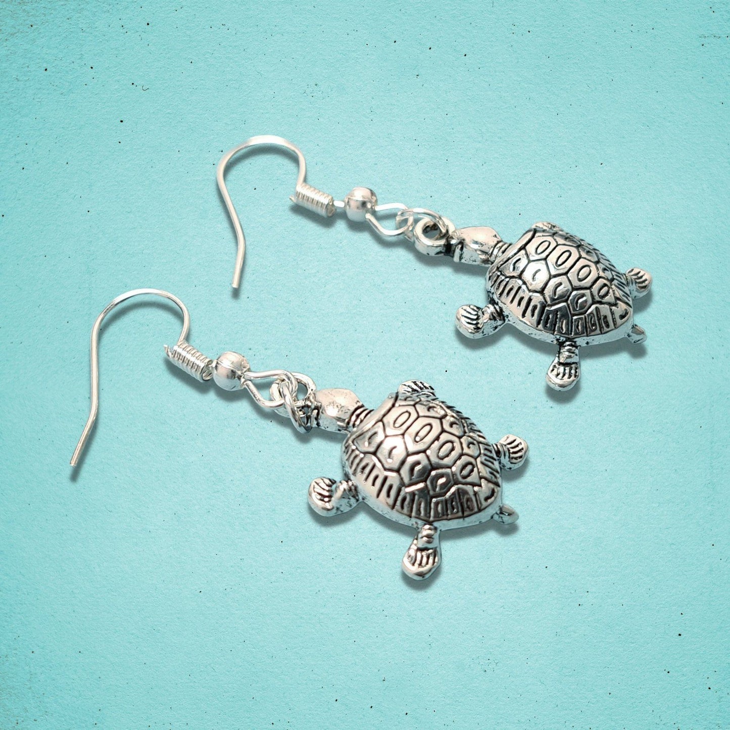 Turtle Earrings Silver